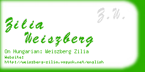 zilia weiszberg business card